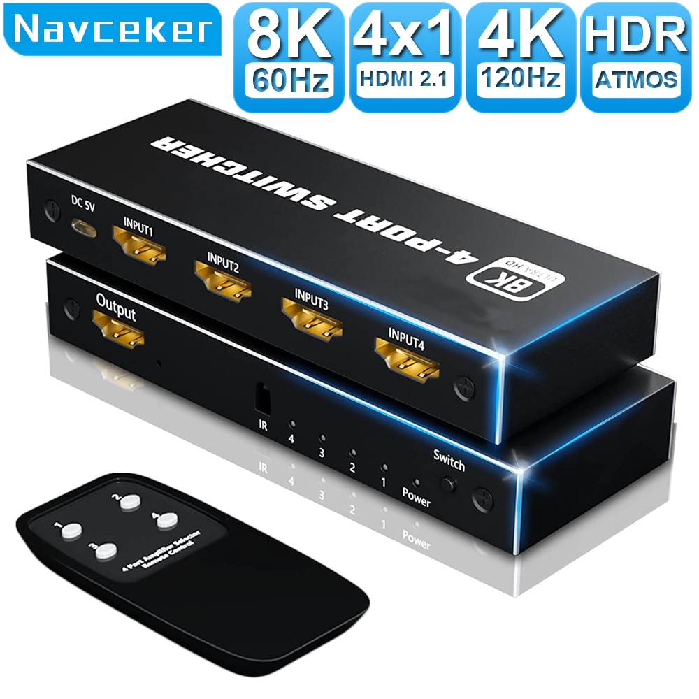 2023 ó HDMI 2.1 ȣȯ, 4K 120Hz, 4 in 1 out, 2 in 1 ..